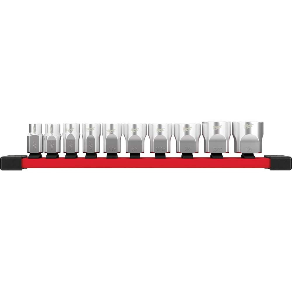 MILWAUKEE Milwaukee Tool 48-22-9403 Socket Set 10 Pc 3/8 Drive
