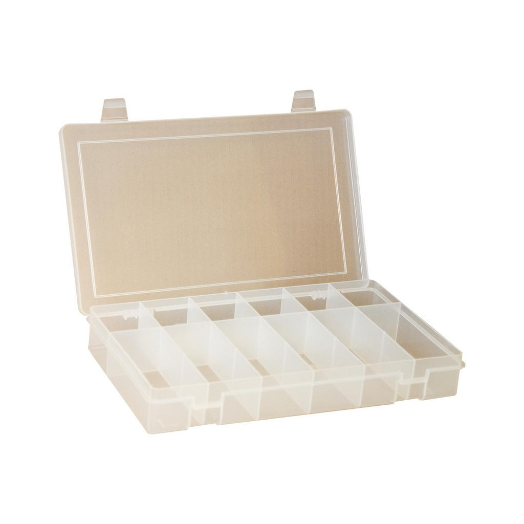 DURHAM MFG Durham LP6-CLEAR 6 Compartment Clear Parts Box
