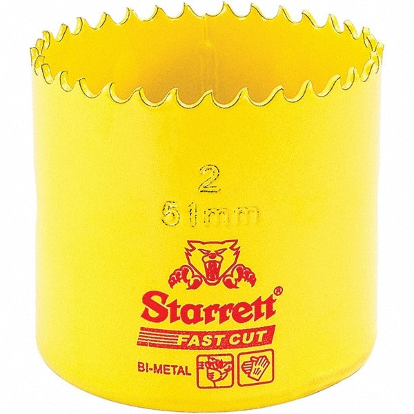 STARRETT Starrett 00500 Hole Saw 2 in Hss Toothed Edge