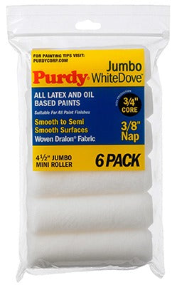 PURDY Purdy Corporation 140624612 Jumbo Mini Roller Cover 6 Pack