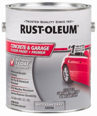 RUST-OLEUM Rust-oleum 225380 Concrete Floor Paint 1 Gallon Gray Satin