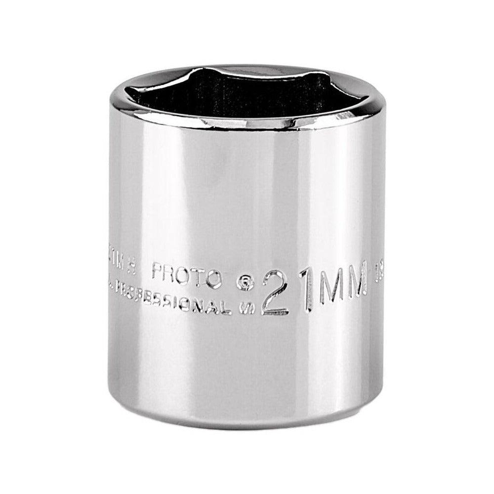 PROTO Proto J5221MH 21mm 6-point 3/8 Drive Hand Socket
