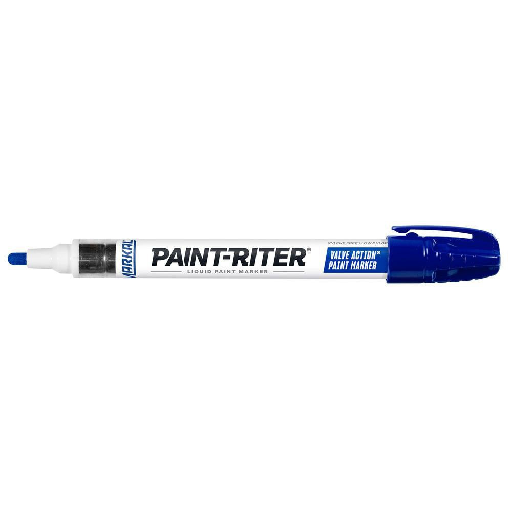 MILWAUKEE Markal 96825 Liquid Paint Marker Bullet Tip Blue