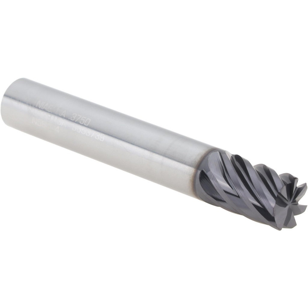 SECO TOOLS Seco 17002322 Corner Radius End Mill 3/8 in 7 Flute Altin