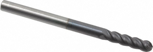 HERTEL Hertel EM060012 Ball End Mill 0.1875 in 4 Flute Altin Carbide