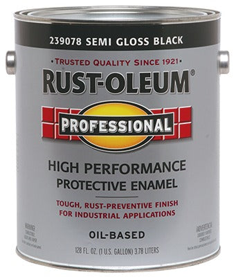 RUST-OLEUM Rust-oleum 239078 Semi-gloss Black Enamel Coating 1 Gallon