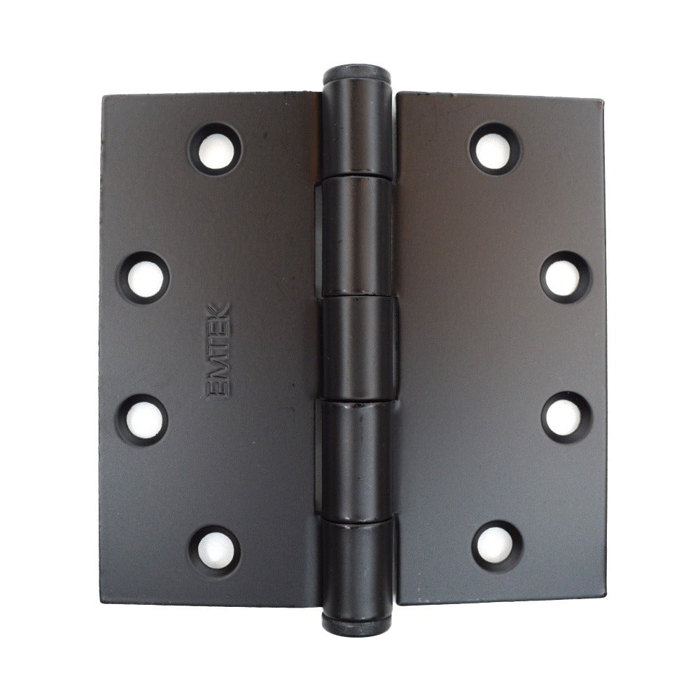 EMTEK Emtek 92015US19 Square Steel Heavy Duty Hinge Pair Flat Black