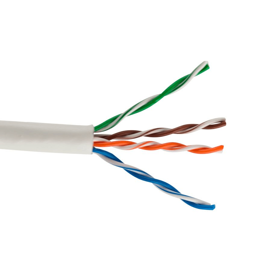 Generic / Unbranded Generic dc-cat5e-wh Cat 5e Cable 4 Pair 1000 Ft White Pvc