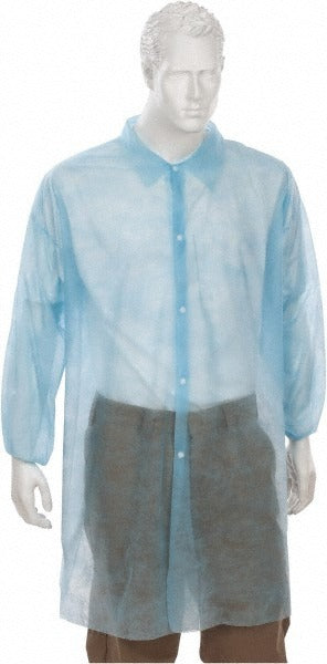 PRO-SAFE Pro-safe KM-LC0-BE-NW-LRG-BLUE Lab Coat Large Blue 30 Pack