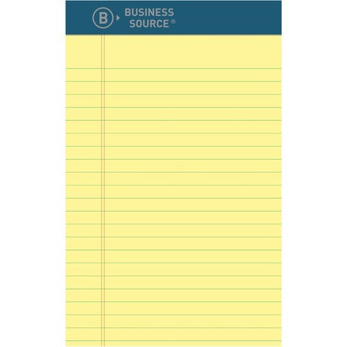 BUSINESS SOURCE Business Source BSN03106 Writing Pad 5x8 Yellow Dozen