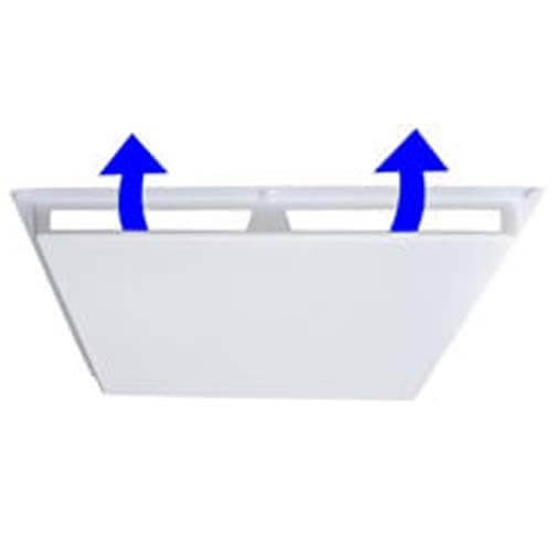 ELIMA-DRAFT ELIMA-DRAFT ELMDFTCOM1DEF3457 Air Deflector Vent Cover 1-Way Airflow