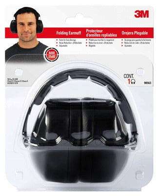 3M 3M 90563H1-DC Folding Earmuff Nrr 25 Db 5 Pack