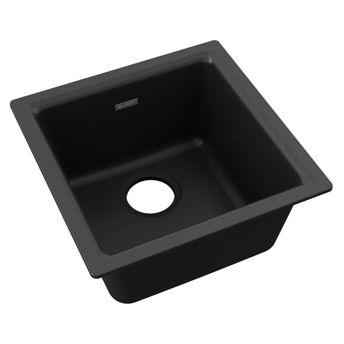 BSC PREFERRED Bsc Preferred ELG1616BK0 Quartz Bar Sink Dual Mount Black