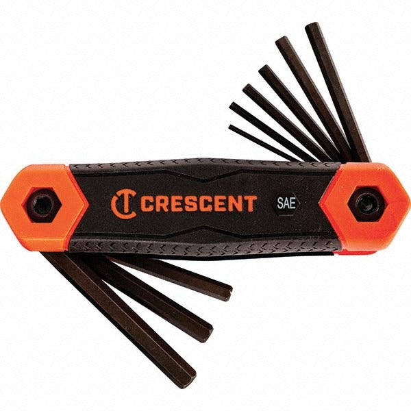 CRESCENT Crescent CHKFSAE9 Sae Folded Hex Key Set 9 Pc