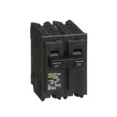 Square D HOM220 Miniature Circuit Breaker 20 Amp 120/240 Volt 10 kA