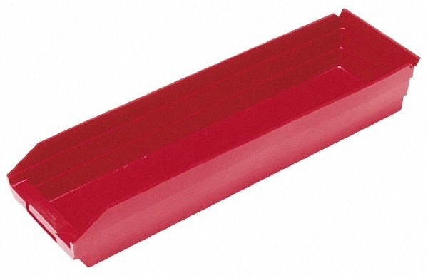QUANTUM STORAGE SYSTEMS Quantum Storage QSB104RDCS Hopper Shelf Bin Red 20-pack