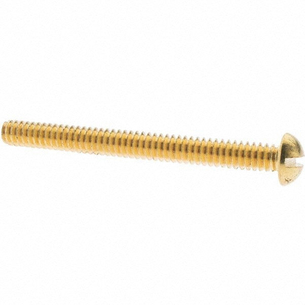 VALUE COLLECTION Value Collection 90573 10-24 X 2 in Round Head Slotted Brass Screw