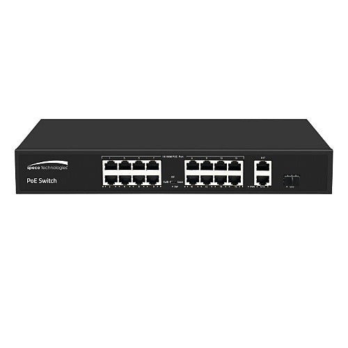 SPECO Speco P16S182 16-port Megabit Poe Switch