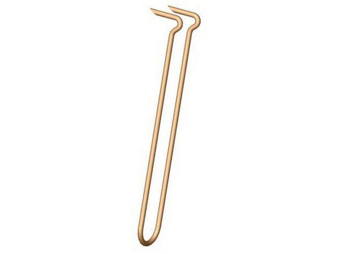 GREENFIELD Greenfield 198-1-1-4x8 Copper-plated Tube Hook 1-1/4 in