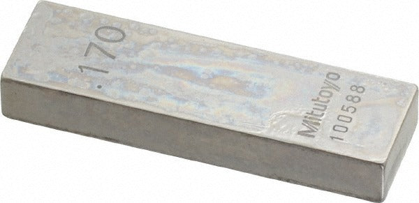 MITUTOYO Mitutoyo 611117-531 Steel Gage Block 0.17 in Grade 0