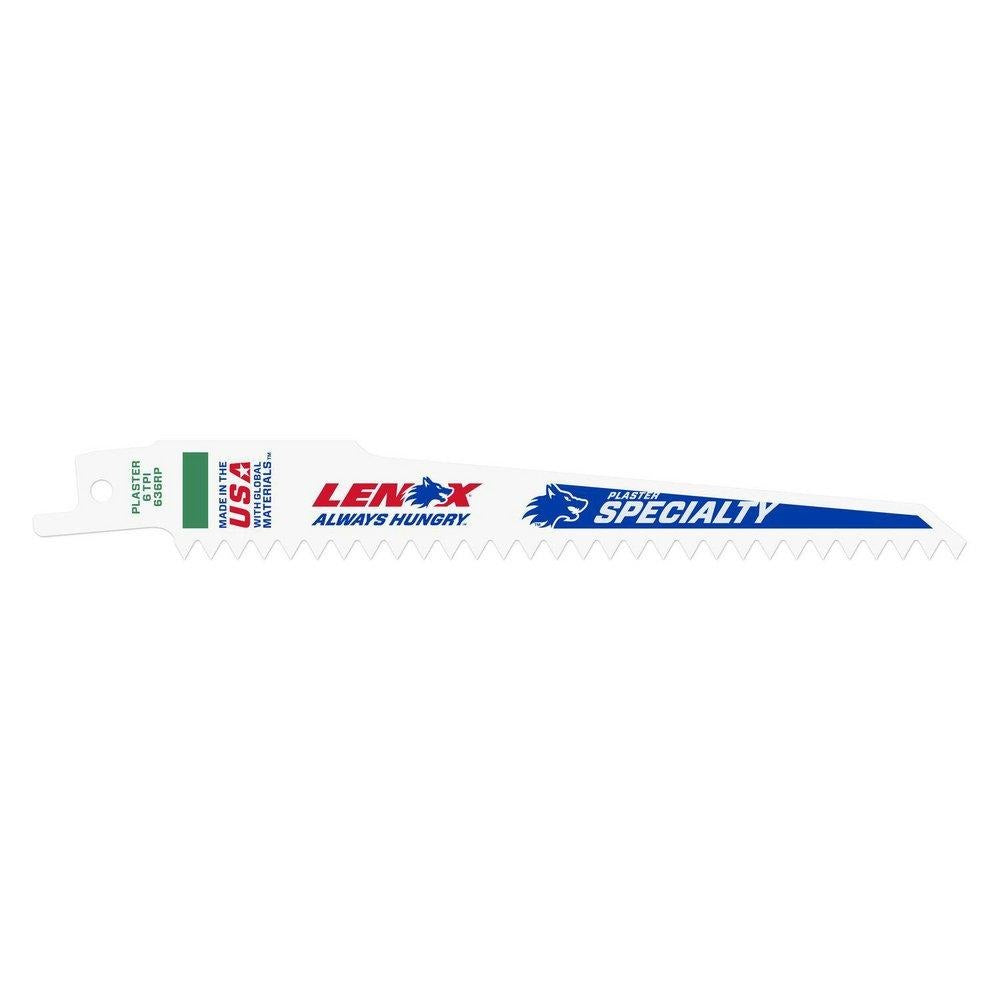 LENOX Lenox 636RP 6 in Wood Reciprocating Blade Pack of 5