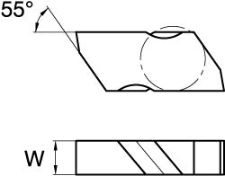 KENNAMETAL Kennametal 1113182 Grooving Insert K313 Carbide Top Notch