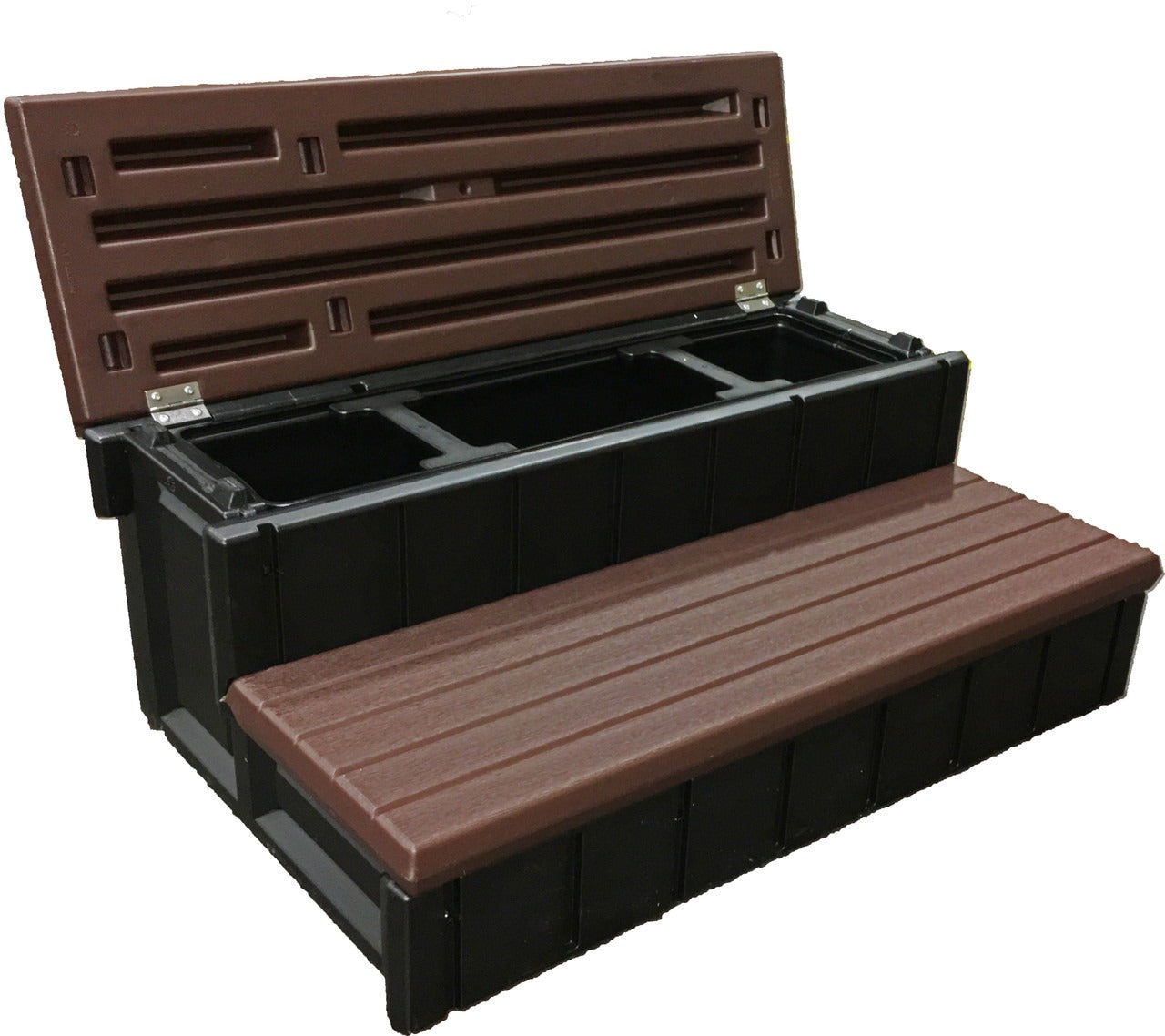 CONFER PLASTICS CONFER PLASTICS LASS36-SC-E Spa Step with Storage 36 Inch Espresso