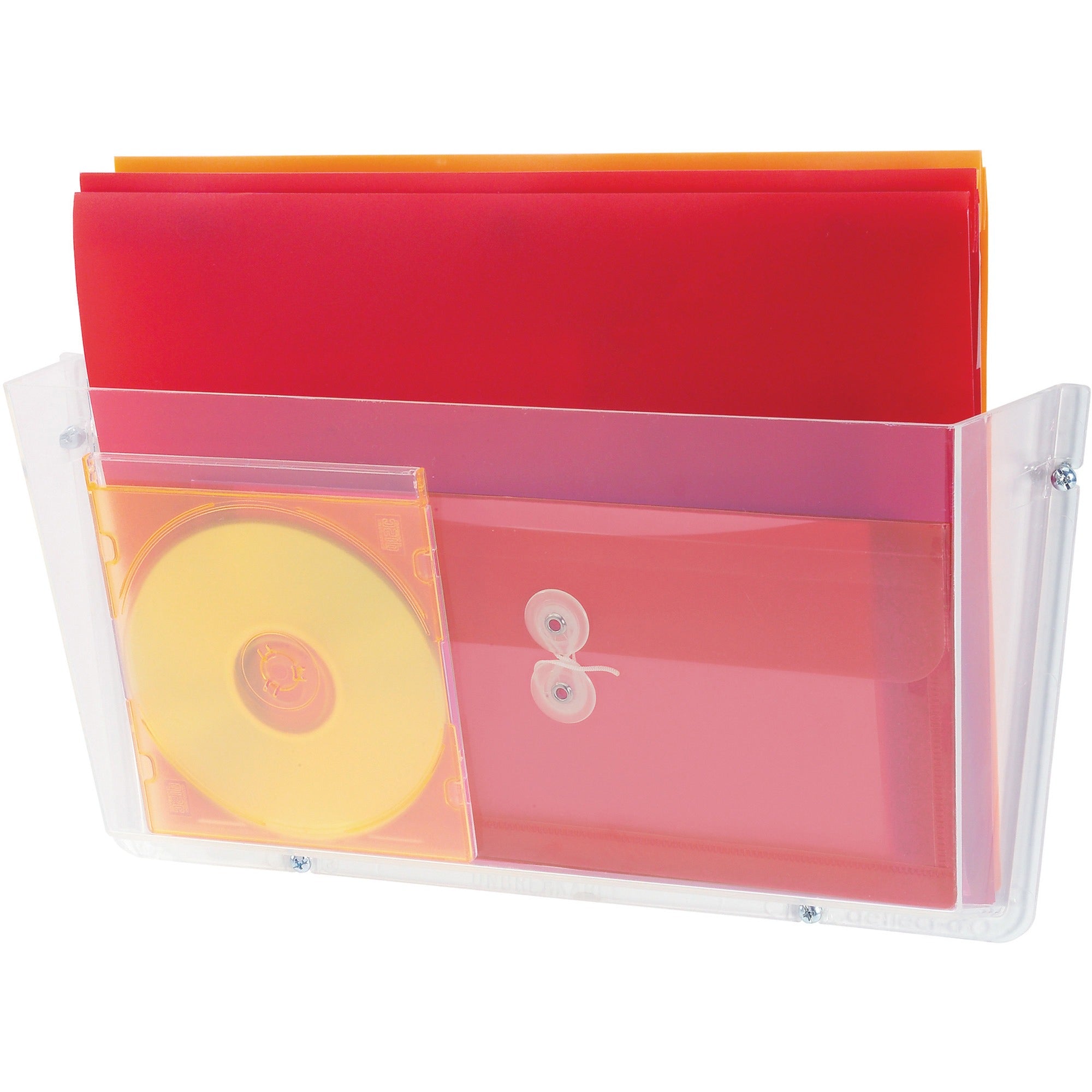 DEFLECTO Deflecto DEF63201 Unbreakable Wall Pocket Letter Single 14.5 x 3 x 6.5 in (1 Pack)