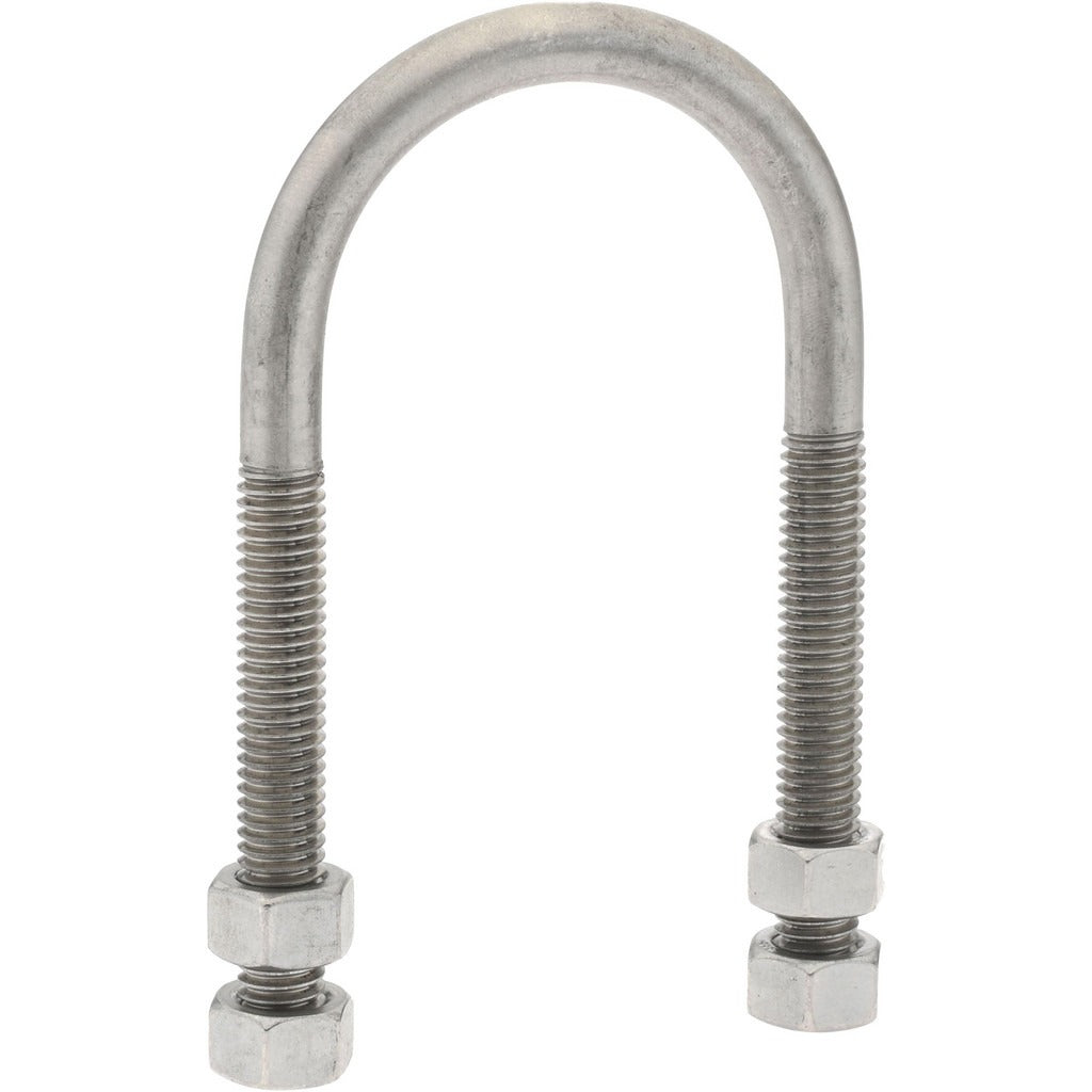 GIBRALTAR Gibraltar GIB51725 Round U-bolt 1-1/2 in Pipe Stainless