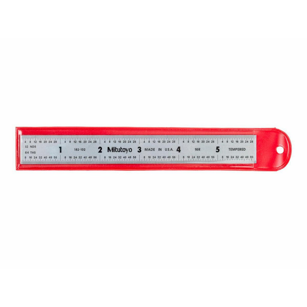 MITUTOYO Mitutoyo 182-242 Flexible Steel Rule 18 in 16R