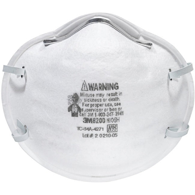 3M 3M MMM8200 N95 Particle Respirator 8200 Mask (20/Box)