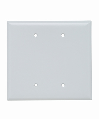 Pass & Seymour SPO23W 2Gang Wall Plate Blank Jumbo White