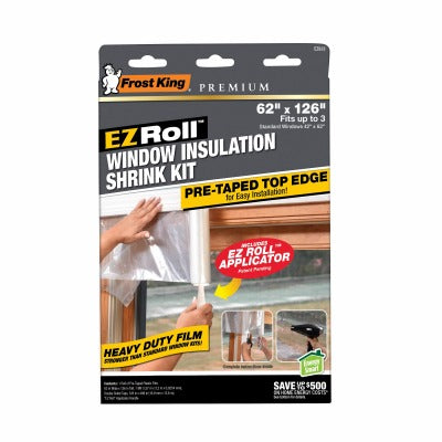 FROST KING Thermwell EZ833 Window Insulation Film Kit 62x126 in