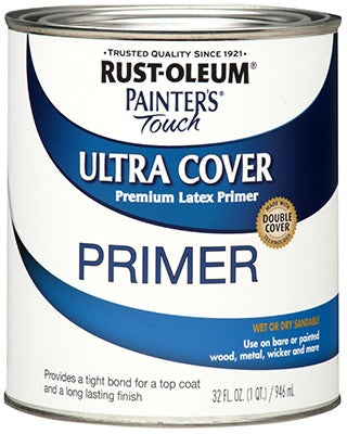 RUST-OLEUM Rust-oleum 224430T Latex Primer Paint White Quart
