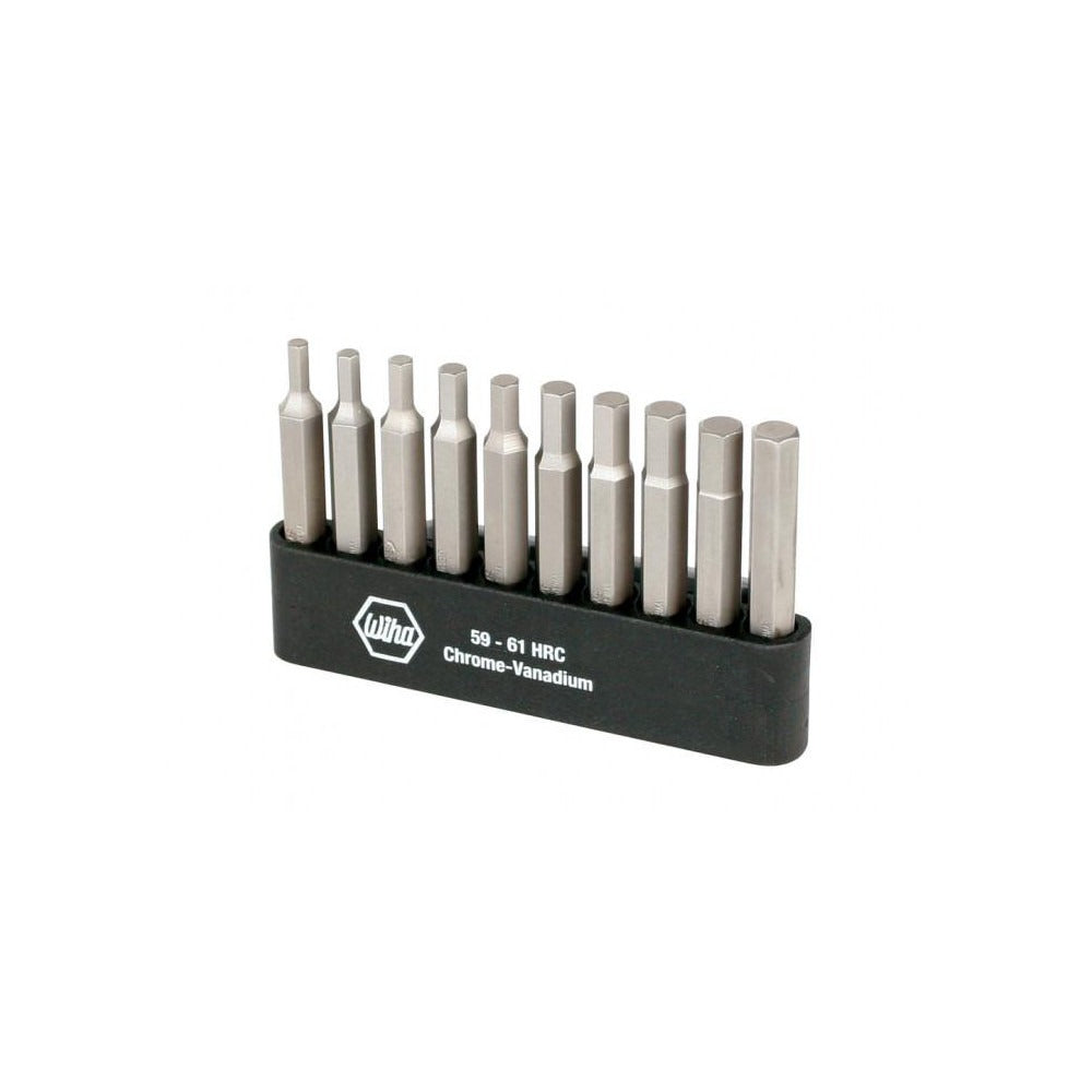 WIHA Wiha 74986 Hex Screwdriver Insert Bit Set 10 Piece