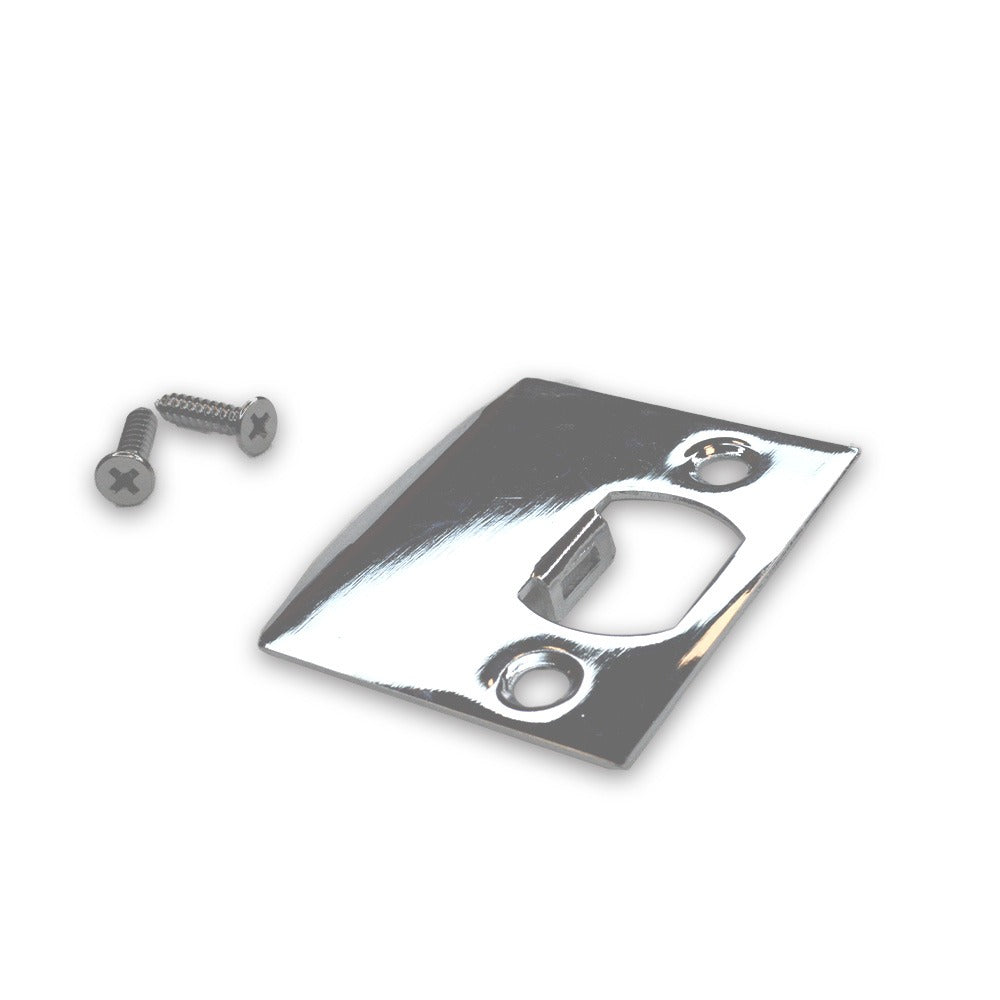 EMTEK Emtek 86086US26 Square Corner Extended Lip Strike Polished Chrome
