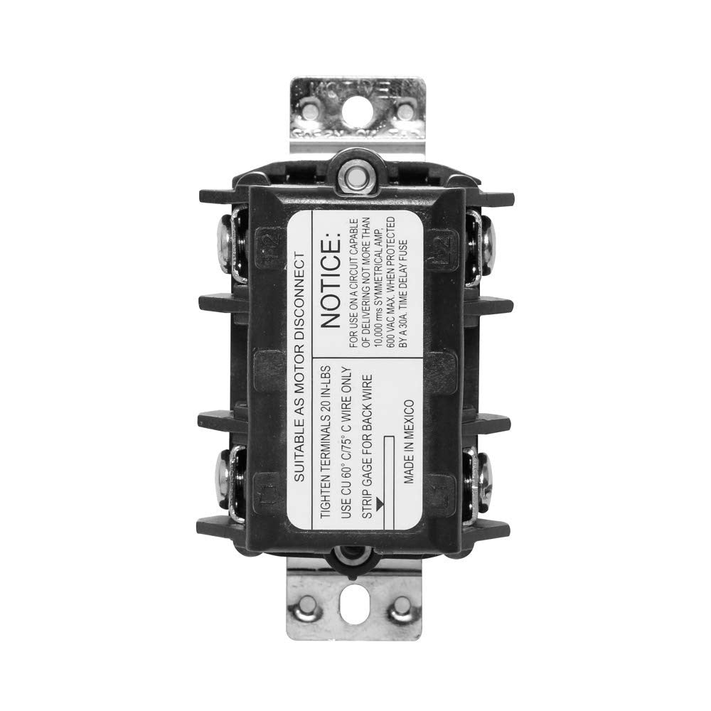 LEVITON Leviton MS303-DS 30A 600V Three-phase Motor Starter Switch