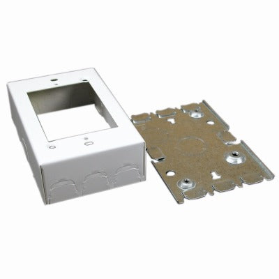 WIREMOLD Wiremold Company BW3 Deep Outlet Box White Metal