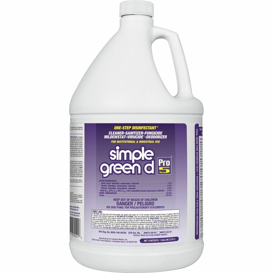 SIMPLE GREEN Simple Green SMP30501CT D Pro 5 One-Step Disinfectant (4 Pack 1 Gal)