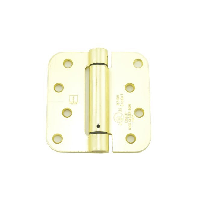 HAGER Hager Hinge 175244EA Full Mortise Spring Hinge Satin Brass