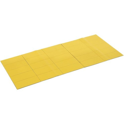 MASTERVISION Bi-silque BVCFM2403 Magnetic Dry-erase Strips Yellow 25-pack