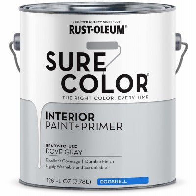 RUST-OLEUM Rust-oleum 339521 Interior Wall Paint Eggshell Dove Gray