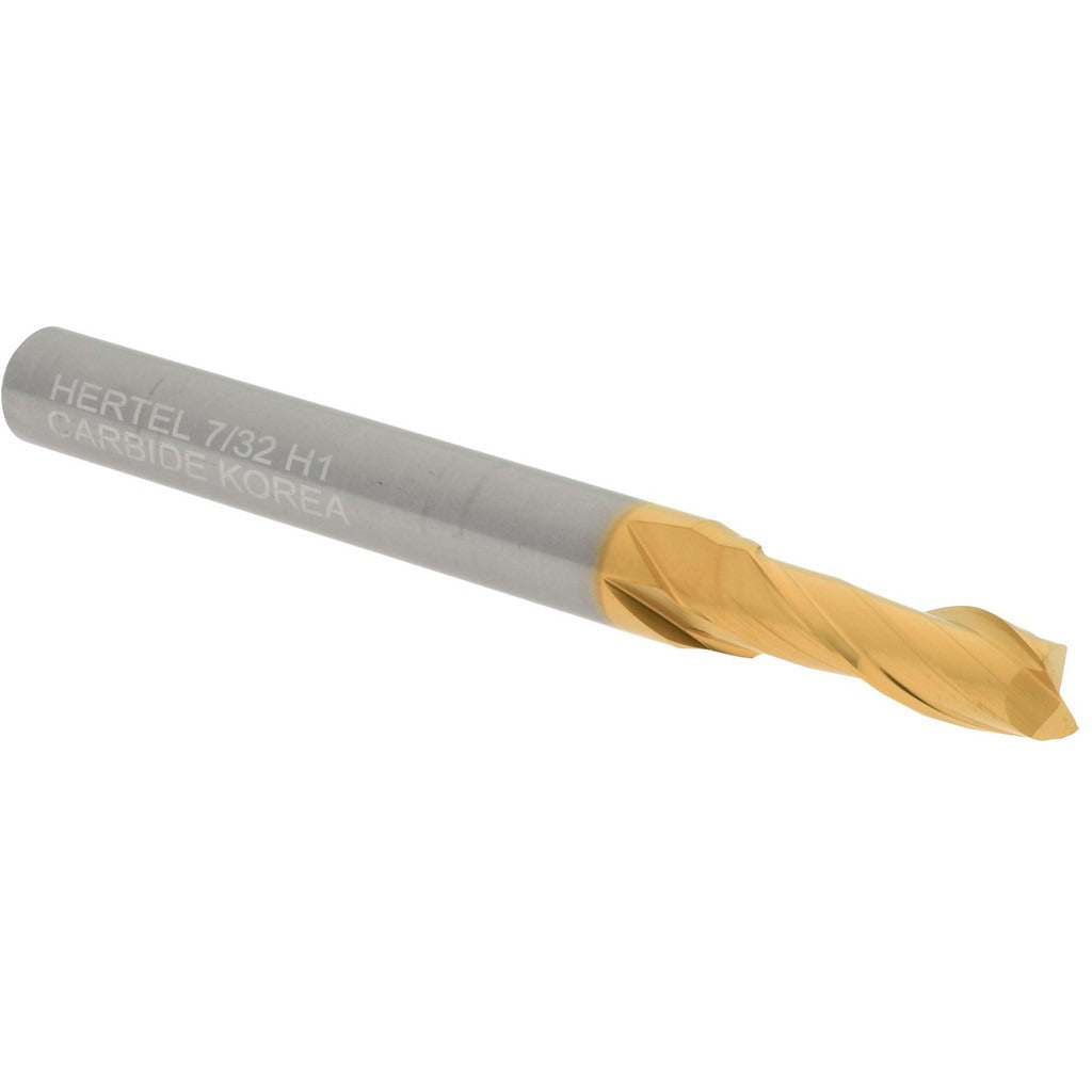HERTEL Hertel 750666 Square End Mill 7/32 in 2 Flute Solid Carbide