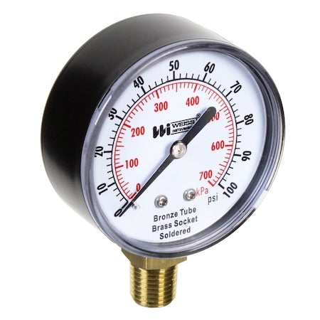 WEISS INSTRUMENTS Weiss Instruments TL25-15-4L Pressure Gauge 0-15 Psi