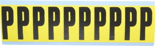 STRANCO Stranco SB5-P Letter Label P Vinyl Removable Adhesive