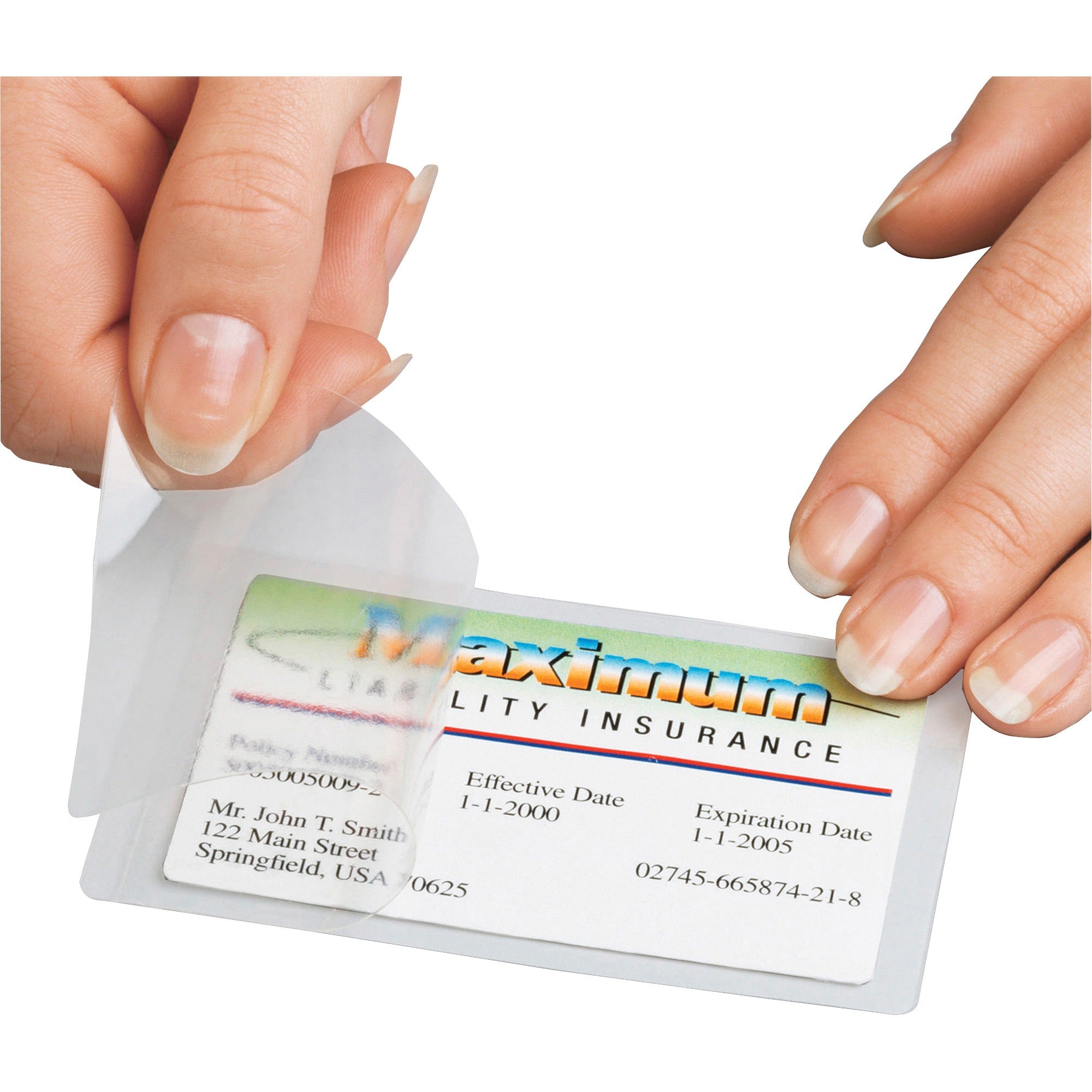 3M 3M MMMLS851G Scotch Self-Sealing Laminating Business Card Pouches 25 Pack (LS851G)