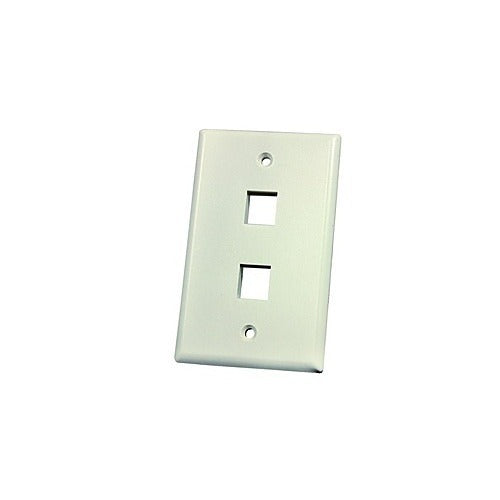 ORTRONICS Ortronics KSFPR2 Keystone Faceplate 2 Port Single Gang