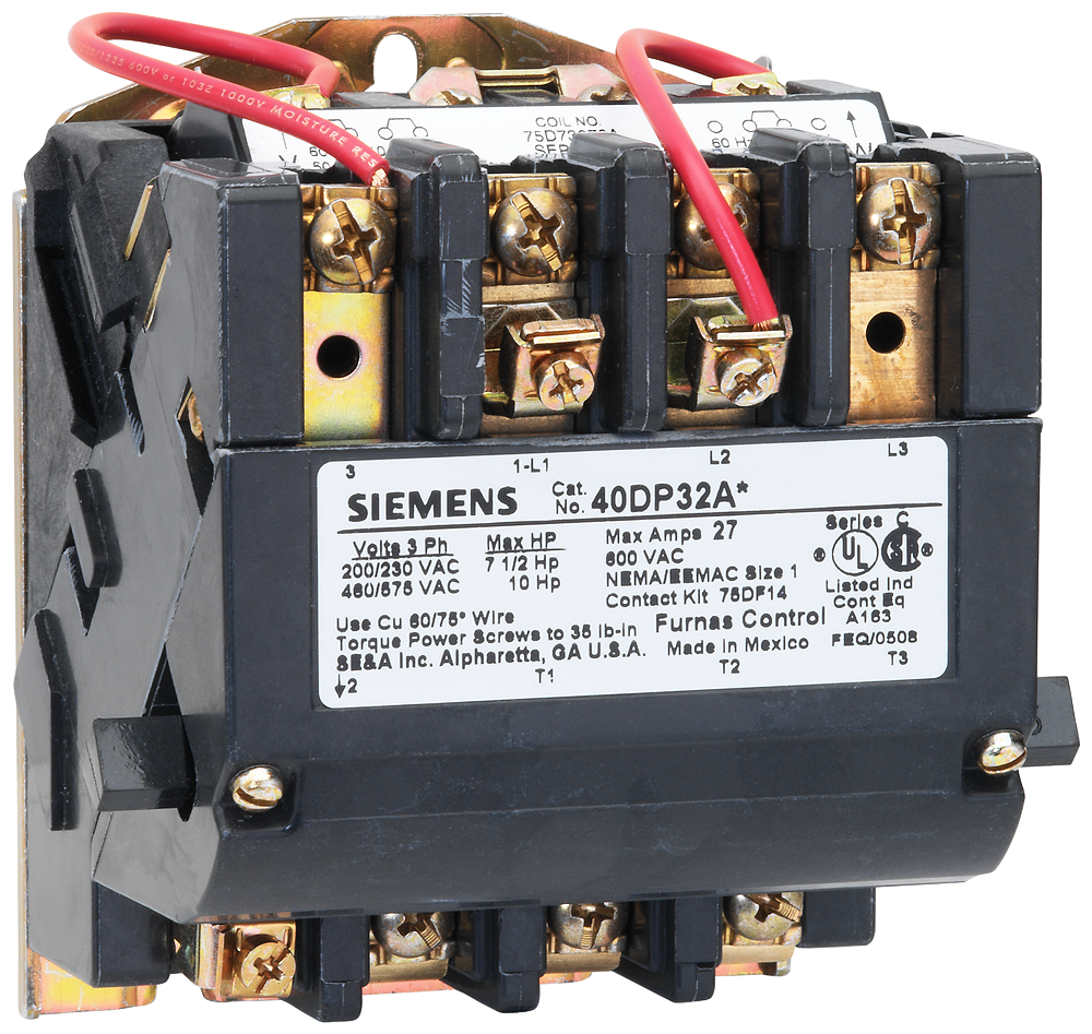 Siemens 40DP32AF NEMA Contactor Size 1 27A 3PH - Replacement 40DP32AF