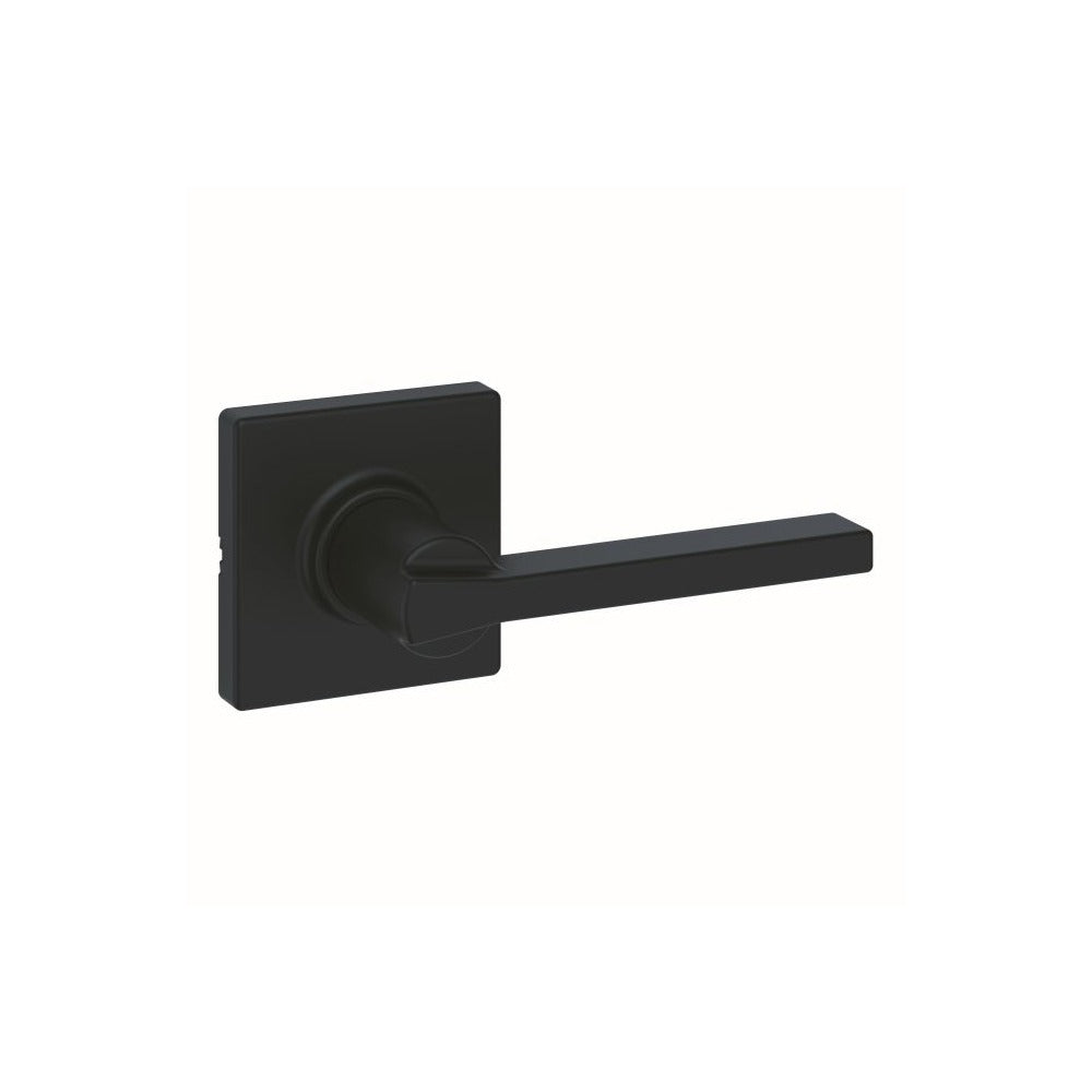 KWIKSET Kwikset 200CSLSQT-514 Casey Lever Passage Lock Matte Black