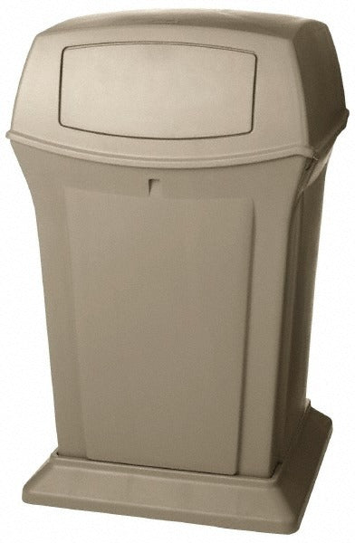 RUBBERMAID Rubbermaid FG917188BEIG Ranger 45 Gal Outdoor Trash Can